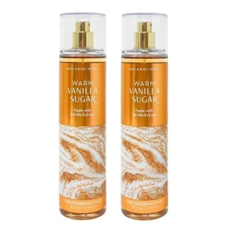 Bath & Body Works Warm Vanilla Sugar Fine Fragrance Mist, Set of 2