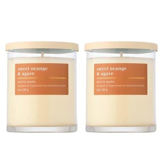 Bath & Body Works Single Wick Sweet Orange & Agave Candle, 2-Pack