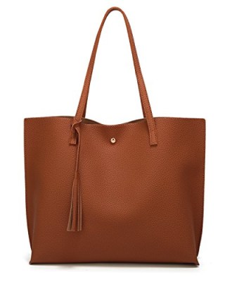 Dreubea Women's Soft Faux Leather Tote