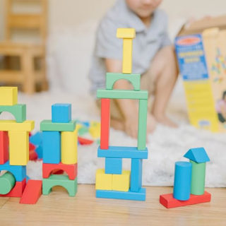 Melissa & Doug Wooden Building Blocks