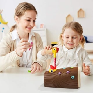 Top Bright Magnetic Bird Feeding Game