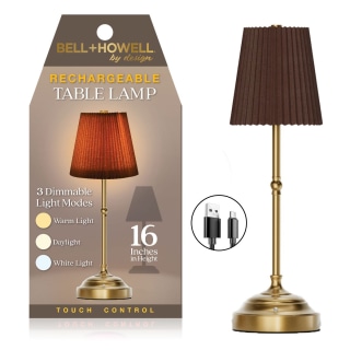 Bell + Howell Rechargeable Touch Control LED Cordless Table Lamp