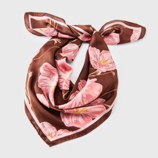 A New Day Flower Square Scarf