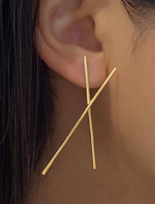 Sonia Hou Chopstick Long Earrings