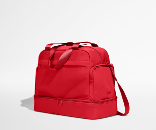 Featherlight Overnight Bag in Cherry Red
