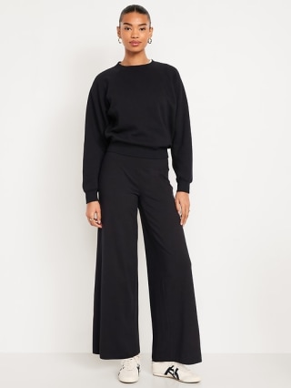 Old Navy Mid-Rise Jersey Super Wide-Leg Leggings