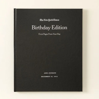 Uncommon Goods New York Times Custom Birthday Book