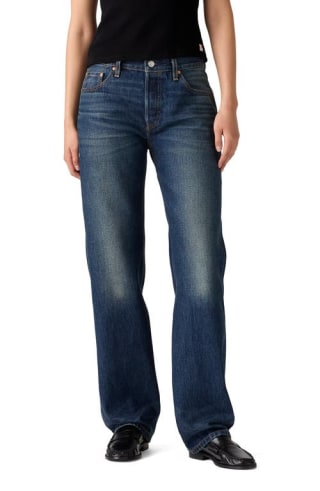 Levi's 501® '90s Straight Leg Jeans in Educate In Arts Selvedge 