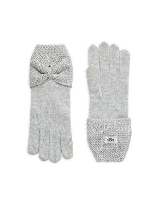 Ugg ​Bow Wool Blend Tech Gloves