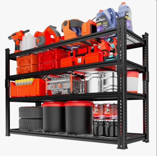 Rikuto Adjustable Heavy Duty Metal Shelving Unit