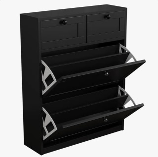 Shoe Storage Cabinet With 2 Drawers