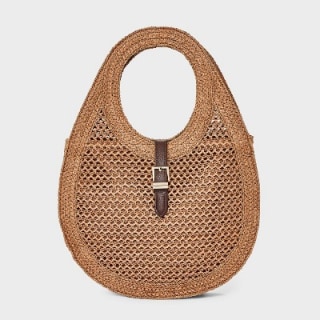 A New Day Straw Oval Shoulder Bag
