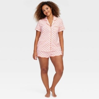Roller Rabbit x Target Geo Hearts Short Sleeves and Shorts Pajama Set