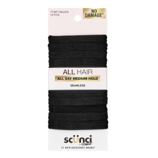 scünci No Damage Super Comfy Hosiery Elastic Hair Tie Ponytailers 