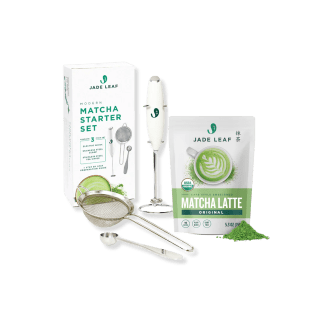 Jade Leaf Matcha Cafe Style Matcha Latte Mix Starter Bundle