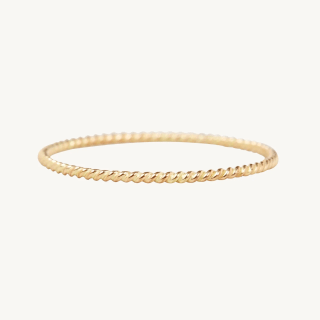 Catbird Twisted Stacker Gold Ring
