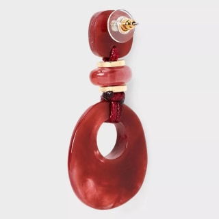 Universal Thread Semi-Precious Beaded Quartz and Tiered Drop Earrings