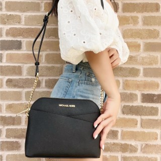 Michael Kors Back Slip Pocket Signature Canvas Crossbody Bag