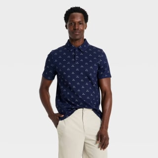 All in Motion Men's Jaquard Polo
