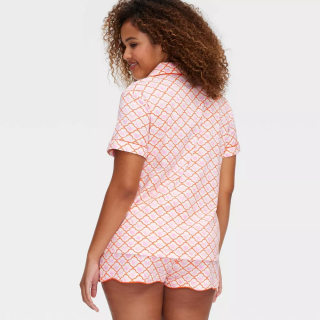 Roller Rabbit x Target Geo Hearts Short Sleeves and Shorts Pajama Set