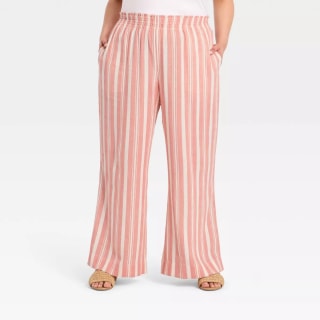 A New Day Linen Wide Leg Pull-On Pants