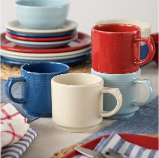 Fiesta Mixed Americana Stackable Mugs (Set of 4)