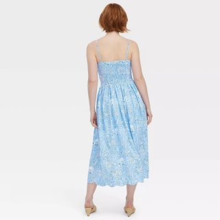 Roller Rabbit x Target Floral Vines Drop Waist Midi A-Line Dress