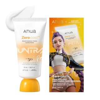 Anua, Zero-Cast Moisturizing Sunscreen SPF 50