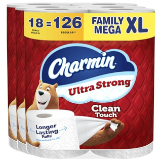 Charmin Ultra Strong Clean Touch Toilet Paper (18 Family Mega XL Rolls)