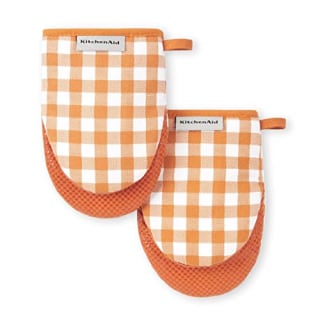 KitchenAid Gingham Mini Oven Mitt 2-Pack Set