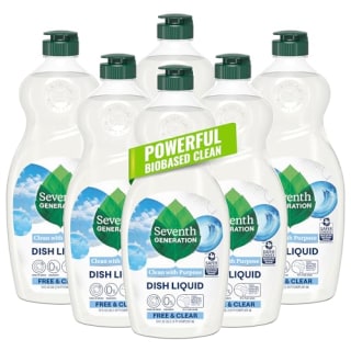 Seventh Generation Dish Liquid Soap Free & Clear (Pack of 6) 