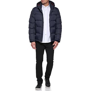 Tommy Hilfiger Men’s Down Alternative Hooded Puffer Jacket
