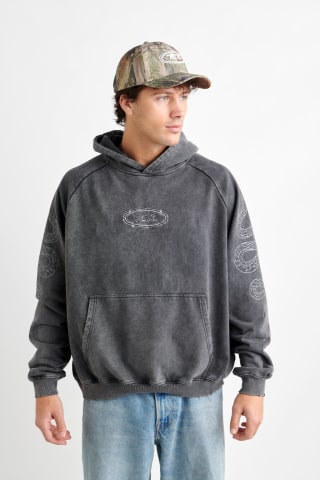 Creek Rat Vintage Faded Snake Hoodie