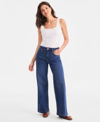 Style & Co. High-Rise Wide-Leg Jeans