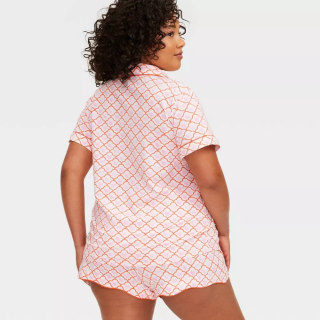 Roller Rabbit x Target Geo Hearts Short Sleeves and Shorts Pajama Set