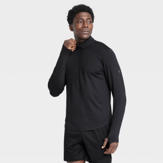 All in Motion Men's Soft Stretch Half-Zip Top (UPF 50)