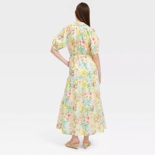 Roller Rabbit x Target Vacation Short Sleeve Maxi Dress