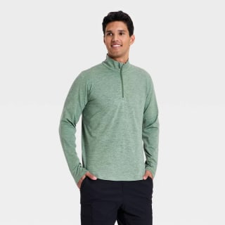 All in Motion Men's Soft Stretch Half-Zip Top (UPF 50)