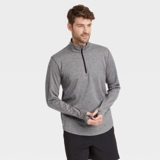 All in Motion Men's Soft Stretch Half-Zip Top (UPF 50)