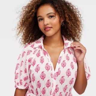 Roller Rabbit x Target Bouquet Short Sleeve Maxi Dress