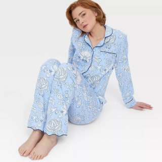 Roller Rabbit x Target Floral Vines Long Sleeves and Pants Pajama Set
