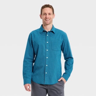 Goodfellow & Co Men's Long Sleeve Poplin Shirt