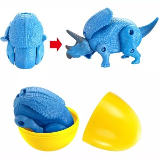Joyfy Pre-Filled Easter Eggs with Deformable Transforming Dinosaurs (8 Pack)
