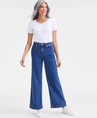 Style & Co. High-Rise Wide-Leg Jeans