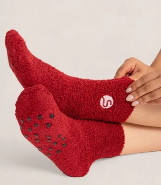Shapermint Fuzzy Slipper Socks