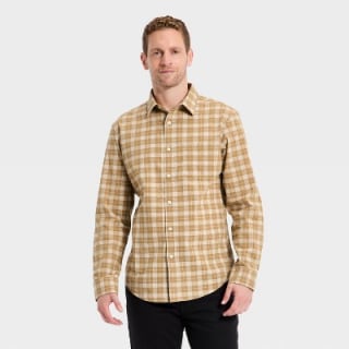 Goodfellow & Co Men's Long Sleeve Poplin Shirt