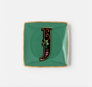 Versace Alphabet quare Plate 