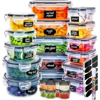 50 Piece Airtight Food Storage Containers with Lids