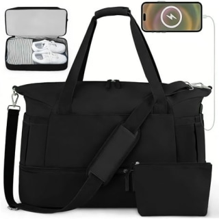 Dakimoe Travel Duffel Bag with USB Charging Port