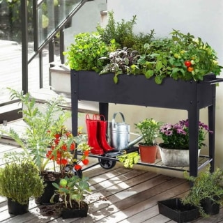 Foyuee Raised Planter Box